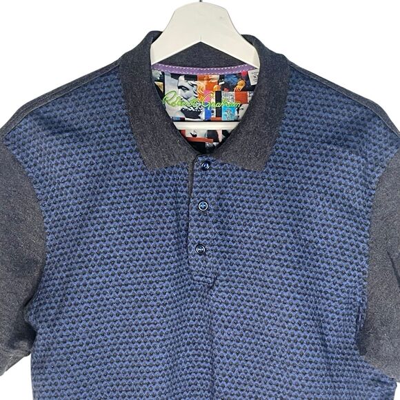 ROBERT GRAHAM Short Sleeve Knit Polo Men’s XL Classic Fit Fitted - Picture 2 of 7